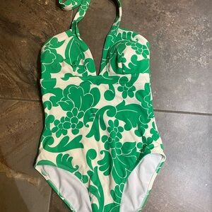 Boden bathing suit. Size 8. Small stain (captured in picture).